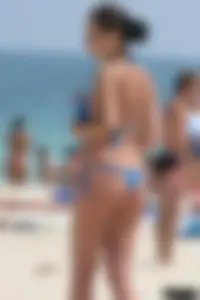 Beach voyeur girls in bikinis, thongs and topless