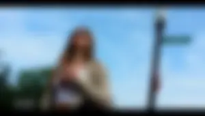 Screenshots from The Epic Blonde video of a girl in shorts and dresses