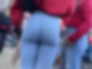 Cute Funsize Round Pear Bubble Butt Black girl Coed