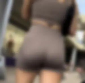 Tall brunette in brown shorts showing off her nice legs and booty (OC)