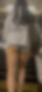 OC Asian Coed Short Shorts Butt Out