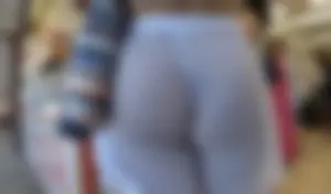 Latina cheeks in see through flares VTL / (Not OC)