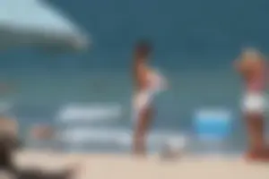 Collection of milfs in bikinis on the beach
