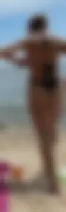 Fit in black bikini thong, reall good