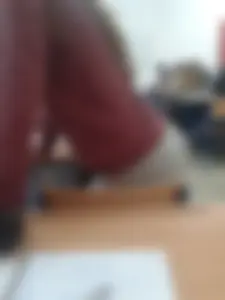 Girl in Tights Standing on Her Knees on Chair