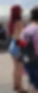 Lil cheeky latina in short shorts and sister with pokies!