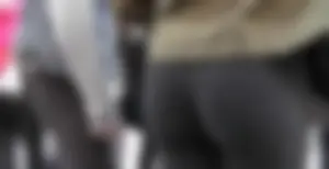 Sexy tight ass in see thru tights with exposure