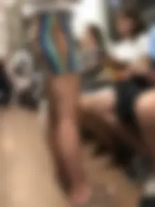 Stocky Milf in Sandals and Short Skirt Subway Train Creepshots
