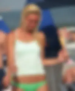 Candid beach and bikini babes