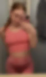 Cute girl's mirror selfies, she loves tight clothes