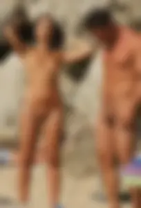 Nude beach and topless girls