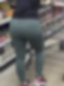 Green and purple tight pants