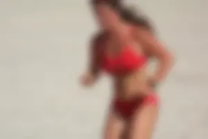 Lifeguard tournament girls on the beach