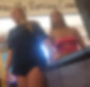 Cheeks out at the grocery store