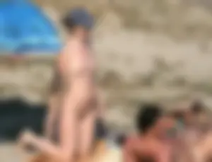 Nude beach and topless girls