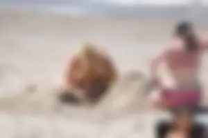 Extra thick beach girls in bikinis with big boobs