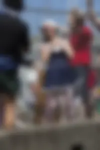 Girl in sailor costume flashes her tits quickly