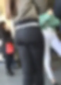 Girl in Tight Pants with Hot Booty City Candid