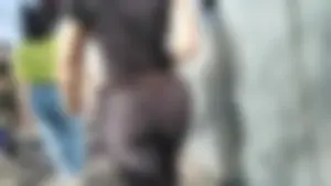 One of my best catches - Big Bubble Booty Latina in spandex gym with ponytail