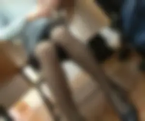 College girls' legs - in pantyhose and without