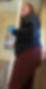 Teen walking into DQ Restaurant