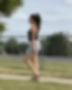 Lovely Slim Milf at Park /Nice legs