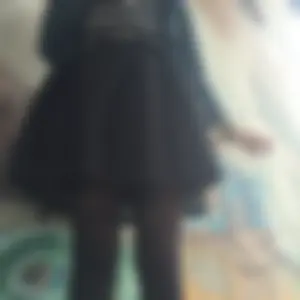 Teen JB with Skinny Legs in Black Skirt and Pantyhose
