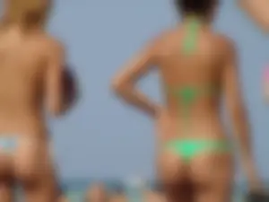 Sexy beach and bikini girls