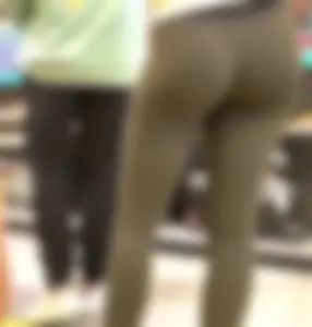 Tight, fit asses at LEGO Store
