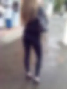 Skinny Ass and Legs in Tights Street Creepshot