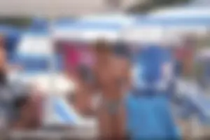 Girls on a nude beach in Bibione, Italy