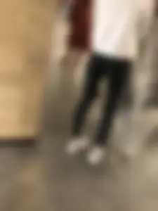Skinny Legs And Flat Booty in Black Tights Subway Creepshots