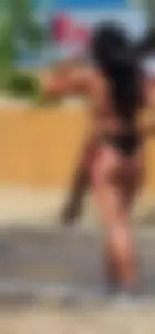 Bikini Coffee Shop Ass Out Cute Dimples on Them Cheeks