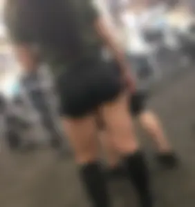 Girl with Muscular Legs in a Gym Hot Candid Photos