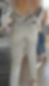 Nice teen ass in tight jeans - with closeups & mirror shots