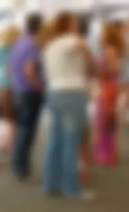 Milfs in tight jeans street creepshots