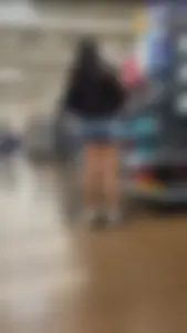 Cutie in shorts. Lil booty sits nicely