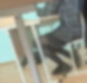 Skinny college teen girl's legs in black pantyhose under desk classroom creepshot