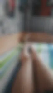 Teen Girl's Legs Selfie While Lying in Bed