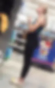 OC. Cute blonde with nice body in tight leggings (VTL)