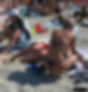 Beach voyeur babes in bikinis, thongs and topless