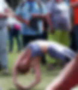Candid sexy yoga girls