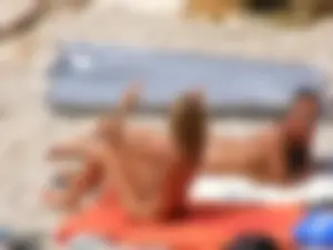 Nude beach and topless girls