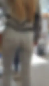 Nice teen ass in tight jeans - with closeups & mirror shots