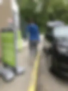 Fit woman donates