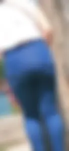 Big ass girl in tight jeans