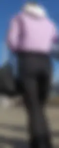 Juicy ass in black tight jeans and nice skinny legs street closeups