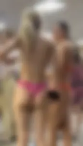 Bubble butt eating that bikini BUSTED MAYBE?