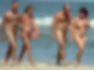 Nude beach and topless girls