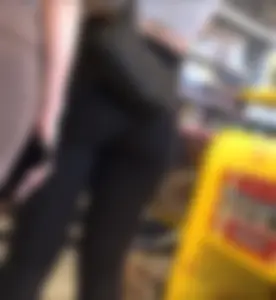 Tight, fit asses at LEGO Store
